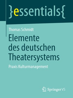 cover image of Elemente des deutschen Theatersystems